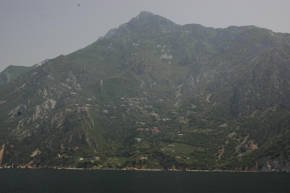 Mt Athos at the end of the Aki Peninsula - the "Holy Island"
